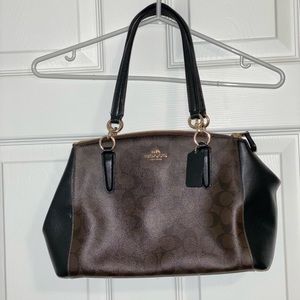 Coach leather shoulder purse